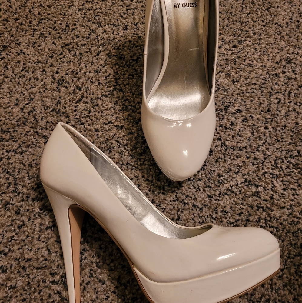 White G by Guess stilettos
